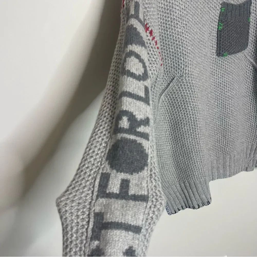 $998 Zadig & Voltaire Alma Pocket Cashmere Sweater Jumper Pullover NWT FLAWED - Picture 12 of 16
